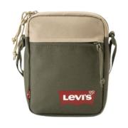 Levi's Mäns Crossbody Väska Green, Herr