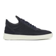 Filling Pieces Blåa Mockasneakers Blue, Herr