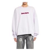 Palm Angels Neon Logo Crew Lilac Burgundy Purple, Herr