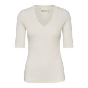 InWear Whisper White V-ringad T-shirt White, Dam