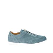 Testoni Minimal Oxford Suede Sneaker Green, Herr