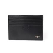 Testoni Mini Grained Calf Korthållare Black, Unisex