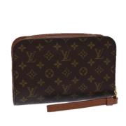 Louis Vuitton Vintage Pre-owned Canvas kuvertvskor Brown, Dam