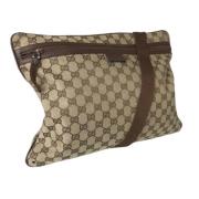 Gucci Vintage Pre-owned Canvas gucci-vskor Brown, Dam