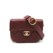 Chanel Vintage Pre-owned Laeder chanel-vskor Red, Dam