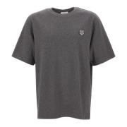 Maison Kitsuné Grå Fox Logo T-shirt Gray, Herr