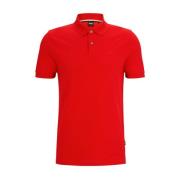 Boss Pique Polo Shirt Red, Herr