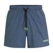 Hugo Boss Snabbtorkande herr badshorts Blue, Herr