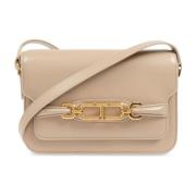 Tom Ford Läder axelväska Beige, Dam