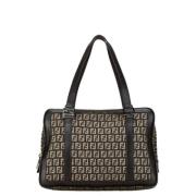 Fendi Vintage Pre-owned Canvas fendi-vskor Brown, Dam