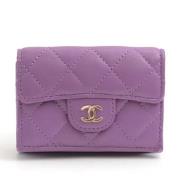 Chanel Vintage Pre-owned Laeder plnbcker Purple, Dam