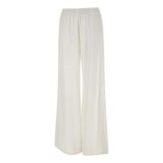 Fabiana Filippi Vita Viskos Crepe Wide Leg Byxor White, Dam