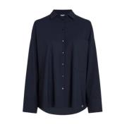 Penn&Ink N.Y Snygg Blus för Kvinnor Blue, Dam