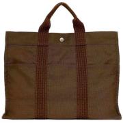 Hermès Vintage Pre-owned Canvas handvskor Brown, Unisex