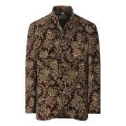 Luis Trenker Damask Blazer för Män Brown, Herr