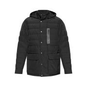 Moncler Quiltad Logokappa Black, Herr