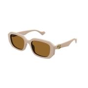 Gucci Brun Nude Solglasögon Gg1535S 003 Brown, Dam