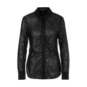 Marc Cain Svart Blus med Xc Stil Black, Dam