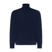 Etro Roma Turtleneck Stickat Blue, Herr