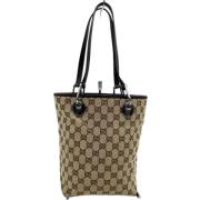 Gucci Vintage Pre-owned Canvas gucci-vskor Brown, Dam