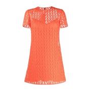 Valentino Garavani Orange Bomullsblandning Lagerskjol Red, Dam