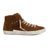 Philippe Model Brun Läder Sneaker Platta Skor Brown, Herr