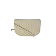 Bottega Veneta Vintage Pre-owned Laeder axelremsvskor Beige, Dam