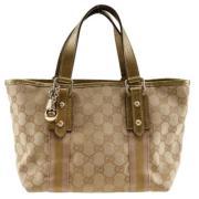 Gucci Vintage Pre-owned Canvas gucci-vskor Brown, Dam