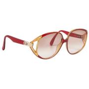 Dior Vintage Pre-owned Plast solglasgon Red, Dam