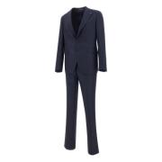 Tagliatore Navy Blue Wool Suit Dress Blue, Herr