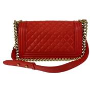 Chanel Vintage Pre-owned Laeder crossbodyvskor Red, Dam