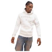 Quotrell Omega Hoodie Herr Broken Vit/Brun White, Herr