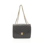 Chanel Vintage Pre-owned Tyg chanel-vskor Black, Dam