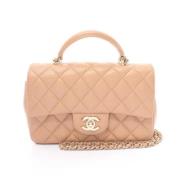 Chanel Vintage Pre-owned Laeder chanel-vskor Beige, Dam