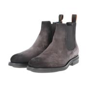 Santoni Klassisk Chelsea Boot för Män Gray, Herr