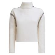 Marni Off White Turtleneck Sweater White, Dam