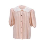 Miu Miu Pre-owned Pre-owned Silke toppar Pink, Dam