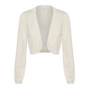 Saint Tropez Enkel Ice Bolero Tröja White, Dam