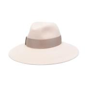 Borsalino Puderrosa Ullfiltad Hatt Pink, Dam