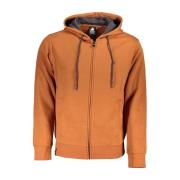 U.s. Polo Assn. Brun Hoodie i Bomull med Dragkedja Brown, Herr