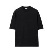 Burberry Randig Crew Neck T-shirts och Polos Black, Herr