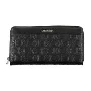 Calvin Klein Damplånbok Svart Rfid Dragkedja Black, Dam