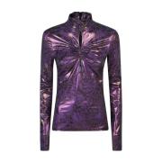 Just Cavalli Lila T-shirts & Polos för kvinnor Purple, Dam