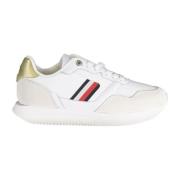 Tommy Hilfiger Sportiga Snörskor Vit Broderad Logotyp White, Dam