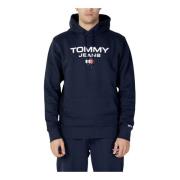 Tommy Hilfiger Blå Hoodie 100% Bomull Blue, Herr