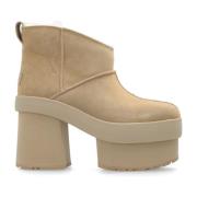 UGG Klackade ankelboots New Heights Platform Beige, Dam