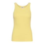 Soaked in Luxury Slsimone Tank Top Endive Yellow, Dam