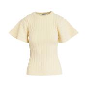 Essentiel Antwerp Off White Georgie Top Beige, Dam