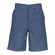 North Sails Blå Bermuda Shorts Regular Fit Logo Blue, Herr