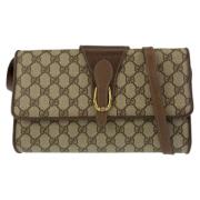 Gucci Vintage Pre-owned Canvas gucci-vskor Beige, Dam